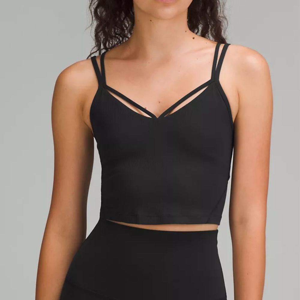 lululemon Align Strappy Ribbed Tank Top
Light Support, A/B Cup, Black Size 10